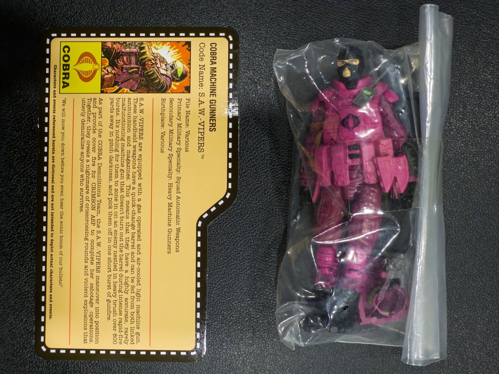 2013 GI Joe Joecon Bagged Saw Viper with file card0