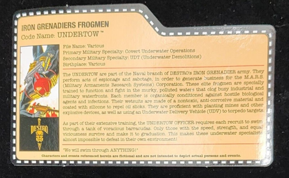GI Joe Con JoeCon 2015 Destro's Frogmen Undertow2