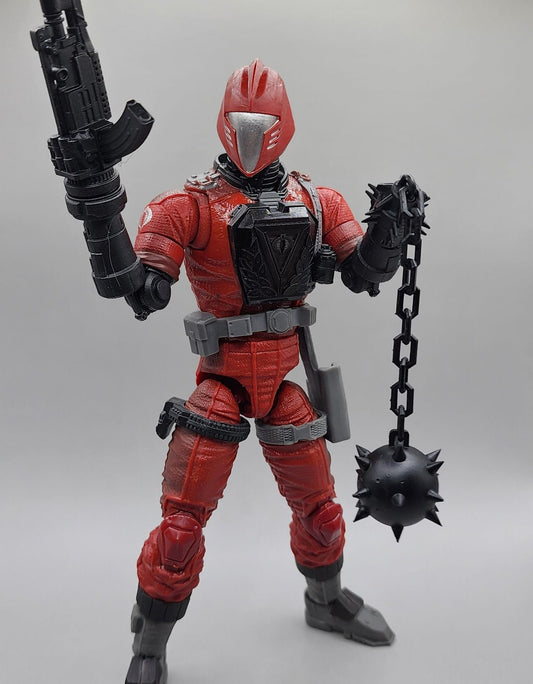 Pack of 3 GI Joe BAT transparent graphite crimson guard replacement chest1