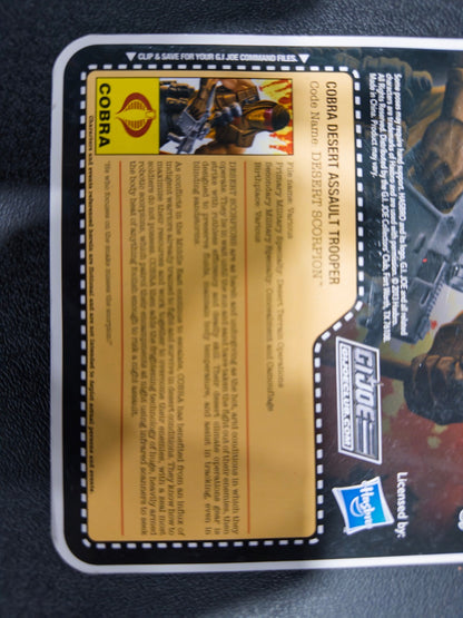 2013 GI Joe Joe Club exclusive FFS Sand Scorpion with file card4