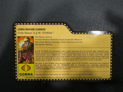 2013 GI Joe Joecon Bagged Saw Viper with file card3