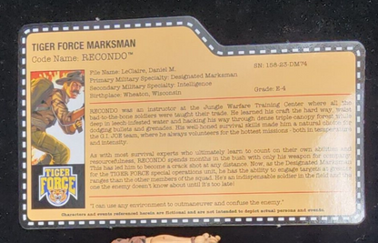 GI Joe Con JoeCon 2015 Tiger Force Recondo with file card2