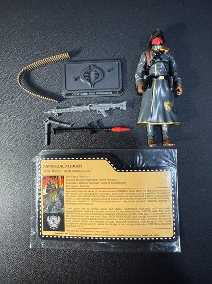 GI Joe JoeCon 2012 Iron Grenadier Elite Specialist Complete with file card0