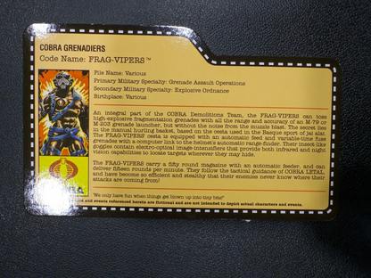 2013 GI Joe Joecon Frag Viper with file card5