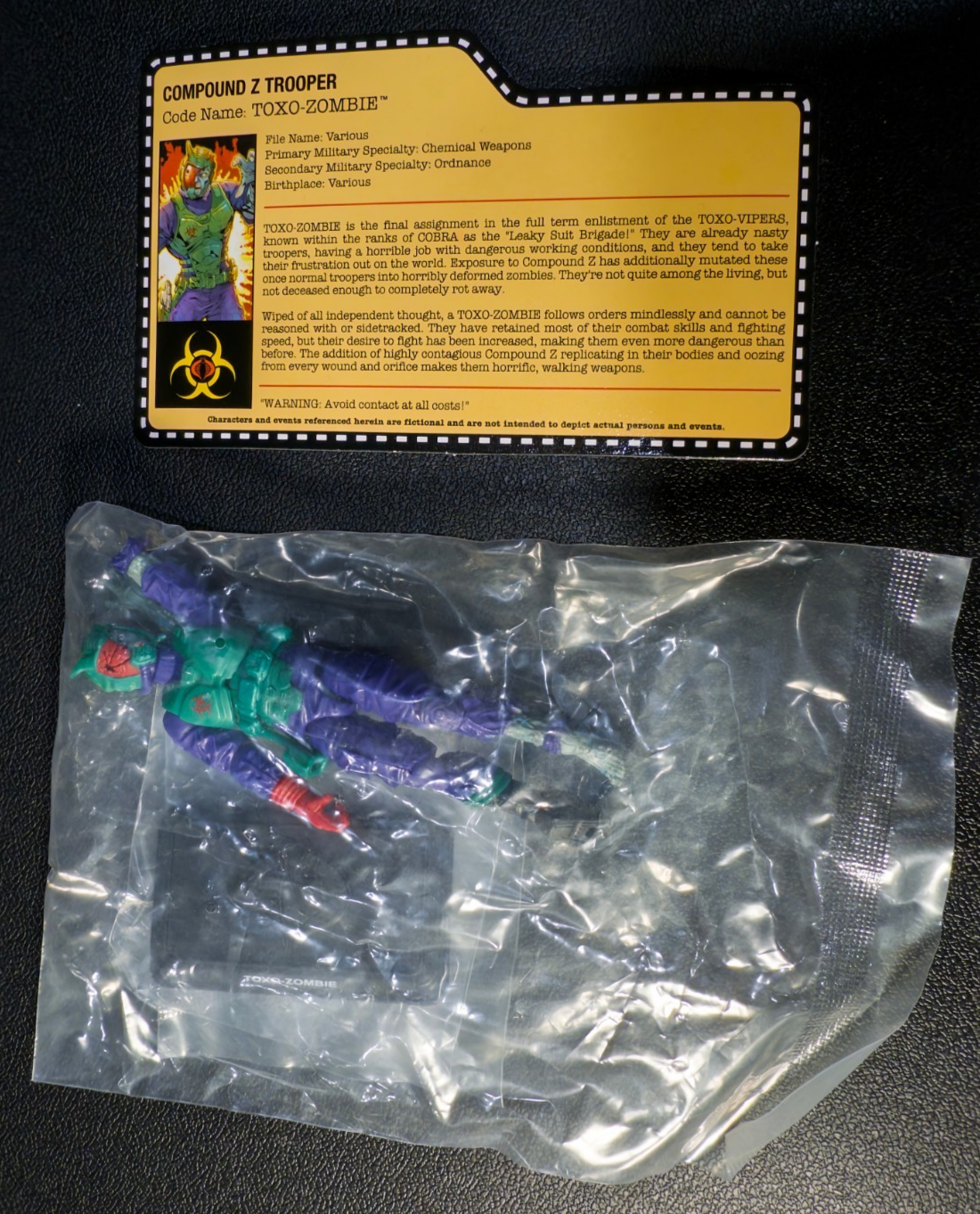 GI Joe JoeCon 2014 Cobra Toxo-Zombie with file card0
