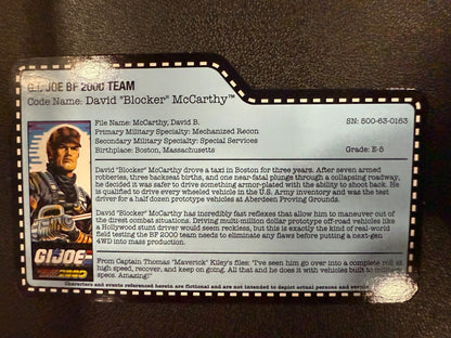 GI Joe Con JoeCon 2017 Battle Force 2000 Blocker with file card2