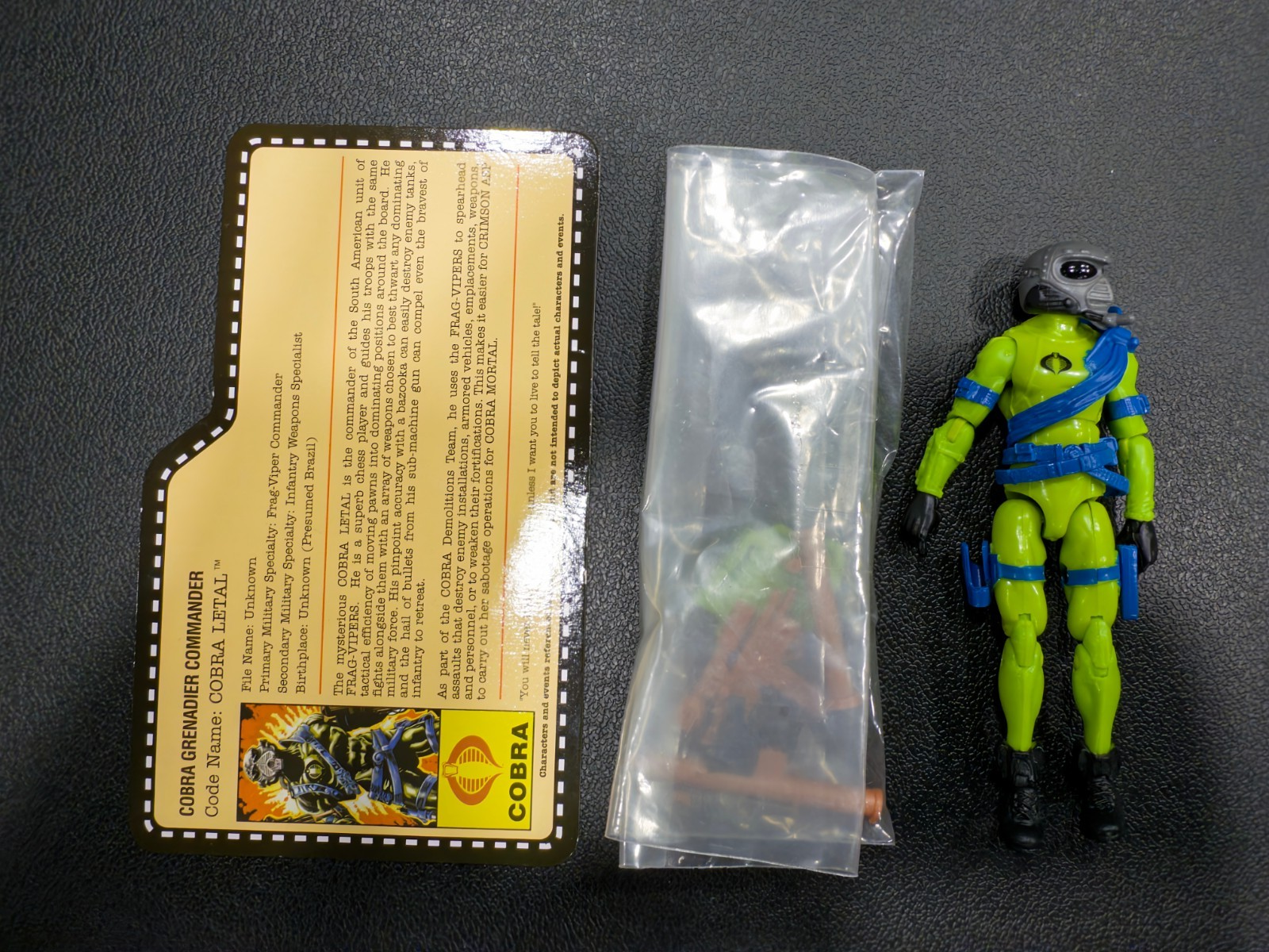 2013 GI Joe Joecon Cobra Letal with file card0