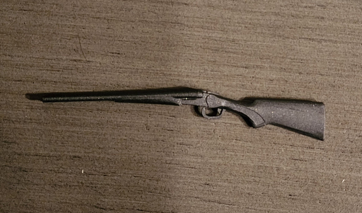 Double barreled shotgun with stock - 1/12 scale0