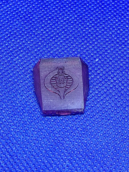 Pack of 3 GI Joe BAT transparent Light PURPLE replacement chest pieces0
