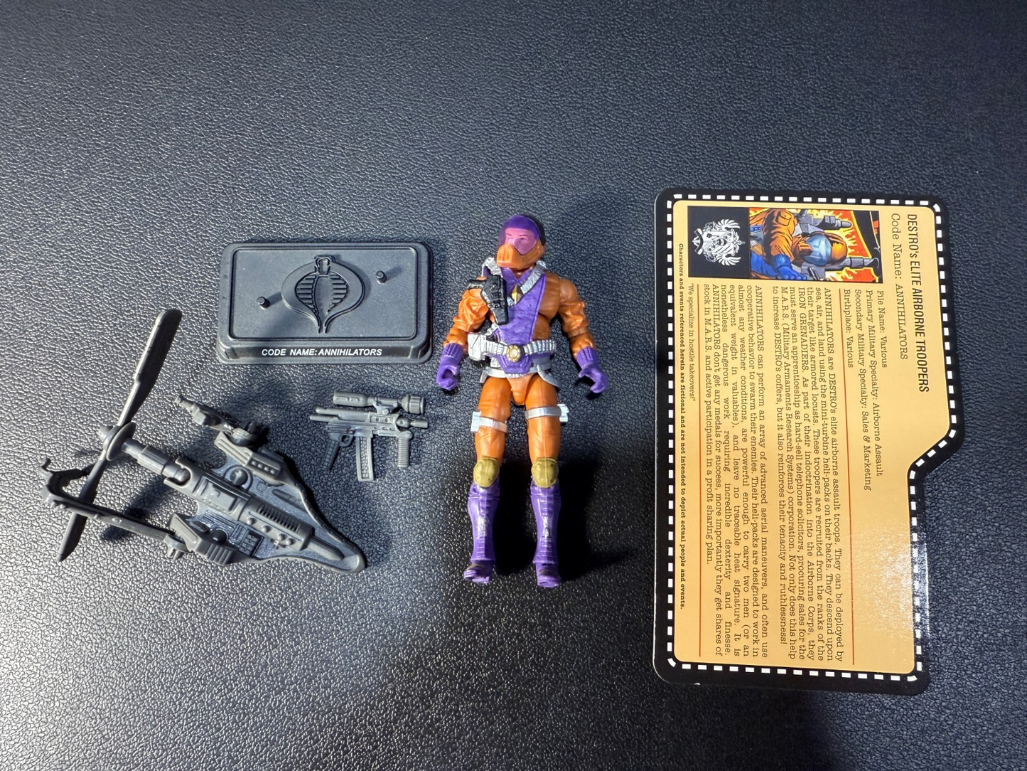GI Joe JoeCon 2012 Iron Grenadier Annihilator Complete with file card3