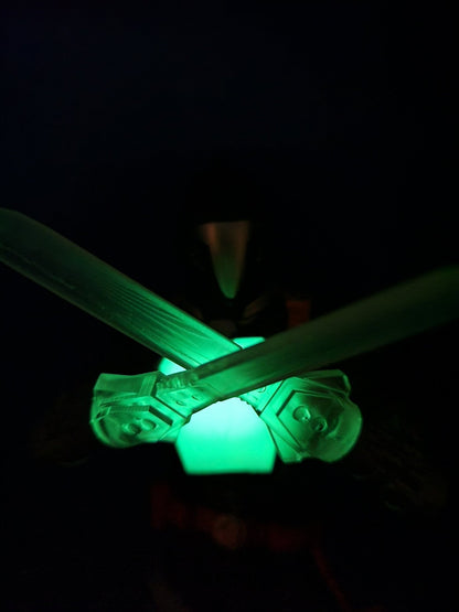 Pack of 3 BAT GLOW in the DARK with B.A.T. symbol replacement chest pieces -4
