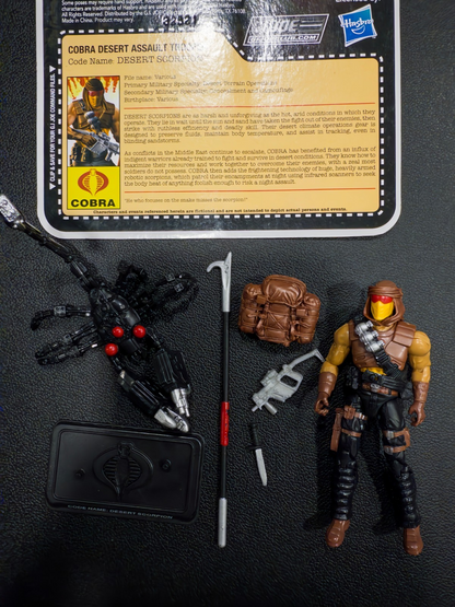 2013 GI Joe Joe Club exclusive FFS Sand Scorpion with file card0