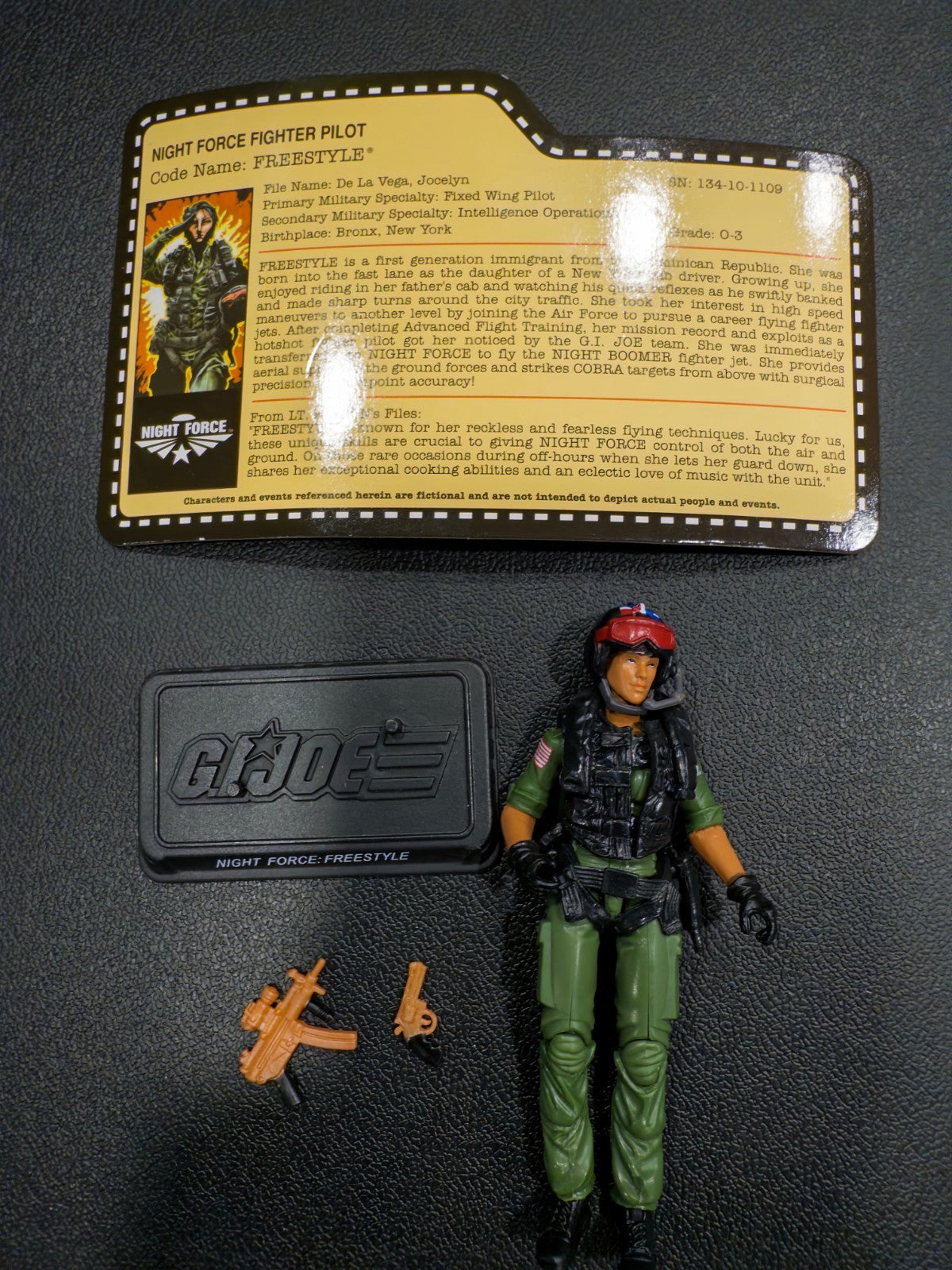 2013 GI Joe Joecon Night Force Freestyle with file card3