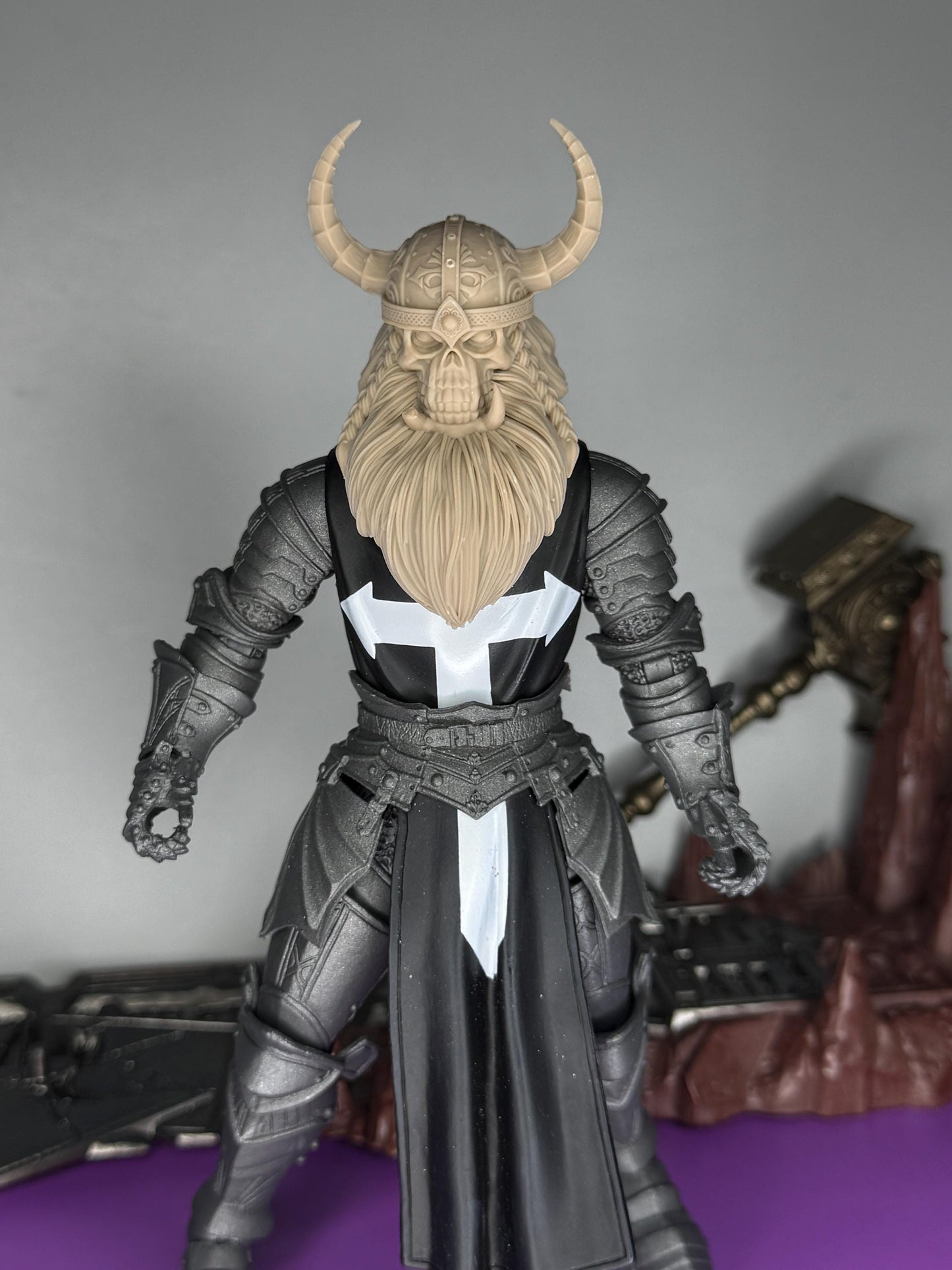 Kraggar Foulbite, orc skull head - Mythic legions 1.0 scale