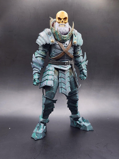Silverbeard - painted skull head mythic legions 1.0 bodies