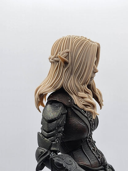Silverleaf, female elf enchantress head – Mythic Legions 2.0 scale