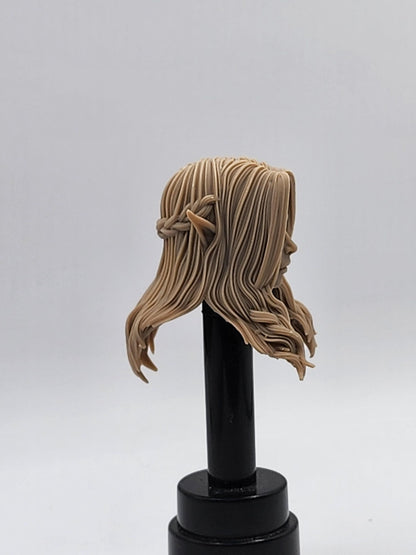 Silverleaf, female elf enchantress head – Mythic Legions 2.0 scale