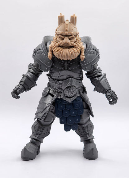 Wobblewax Gemhammer, dwarven warrior miner head – Mythic Legions 1.0