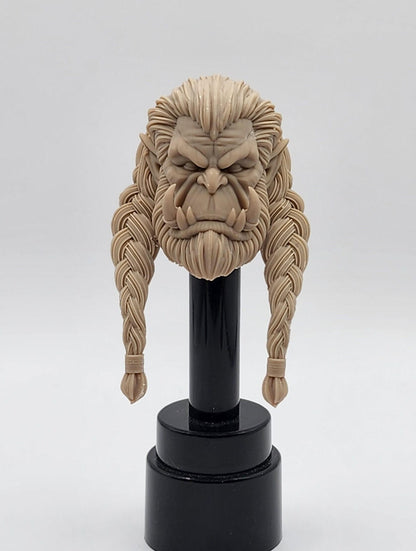 Az'kog, orc shaman head - Mythic Legions Brute