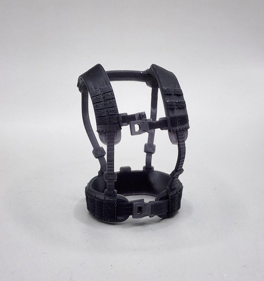 Shoulder harness and belt combo web gear - 1/12 scale