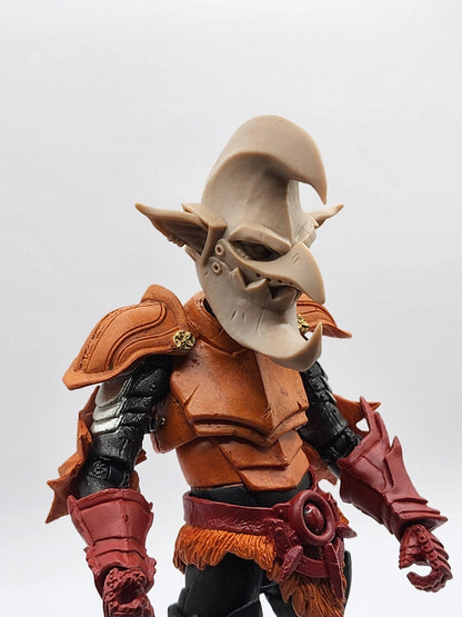 Laird Gobestro, the goblin in the iron moon mask head - Mythic legions 2.0