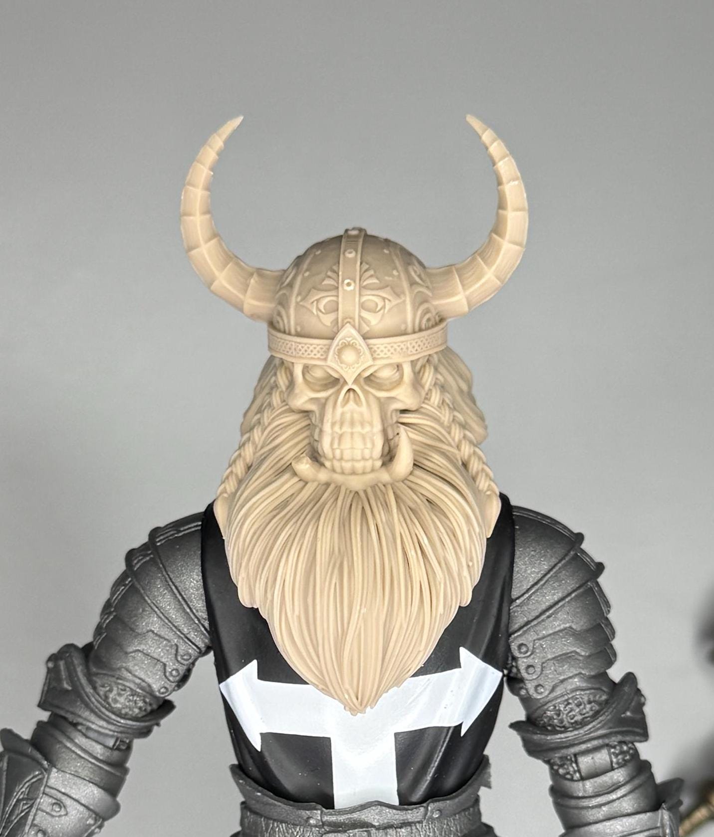 Kraggar Foulbite, orc skull head - Mythic legions 1.0 scale