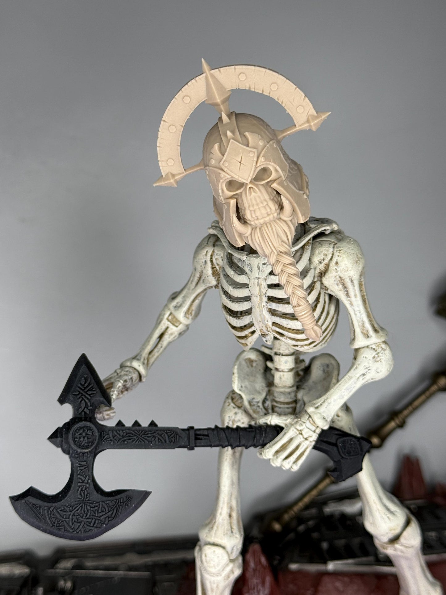 Lurg Skullsmash the Unlucky, orc skull head - Mythic legions 1.0 scale