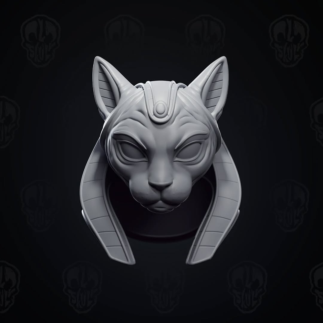 Bastet Head (unpainted)