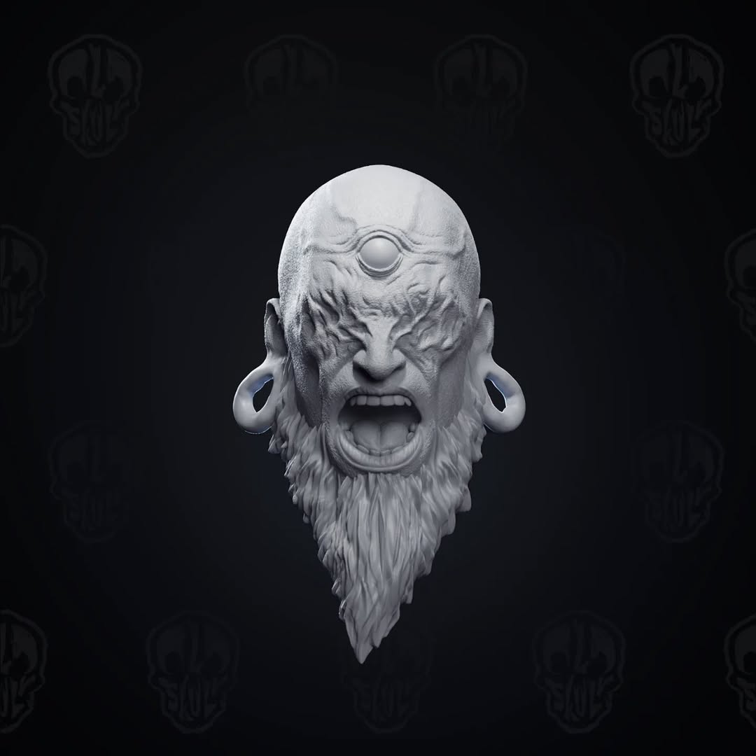 Ezrath, the awakened sorcerer head (unpainted)