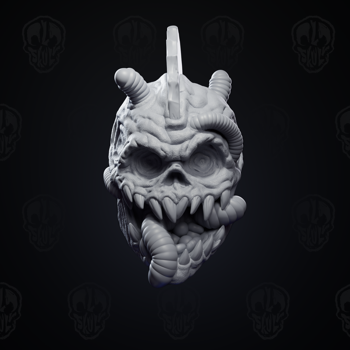Sugar Glitch the wormy candy monster head (unpainted)