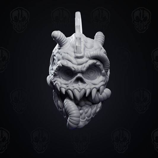 Sugar Glitch the wormy candy monster head (unpainted)