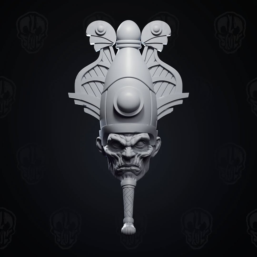 Crowned Osiris Head (unpainted)