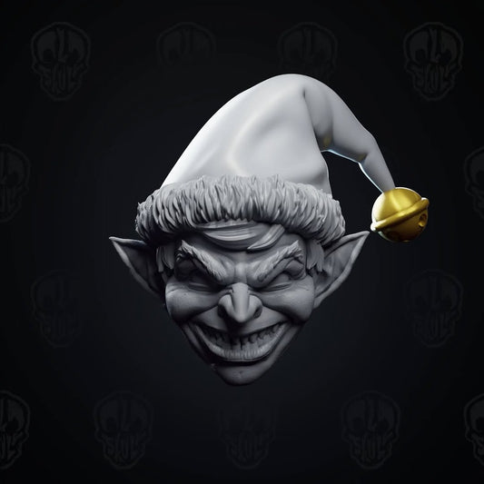 Shanty the Dark Christmas Elf Head (unpainted)