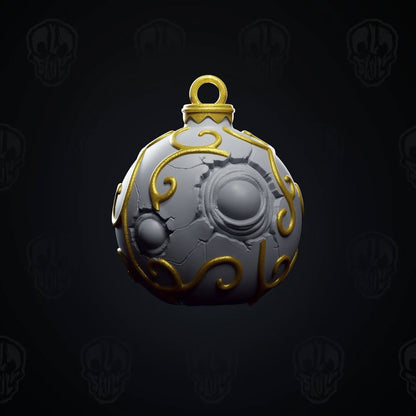 Baubles the Mimic Dark Christmas Ornament Head (unpainted)