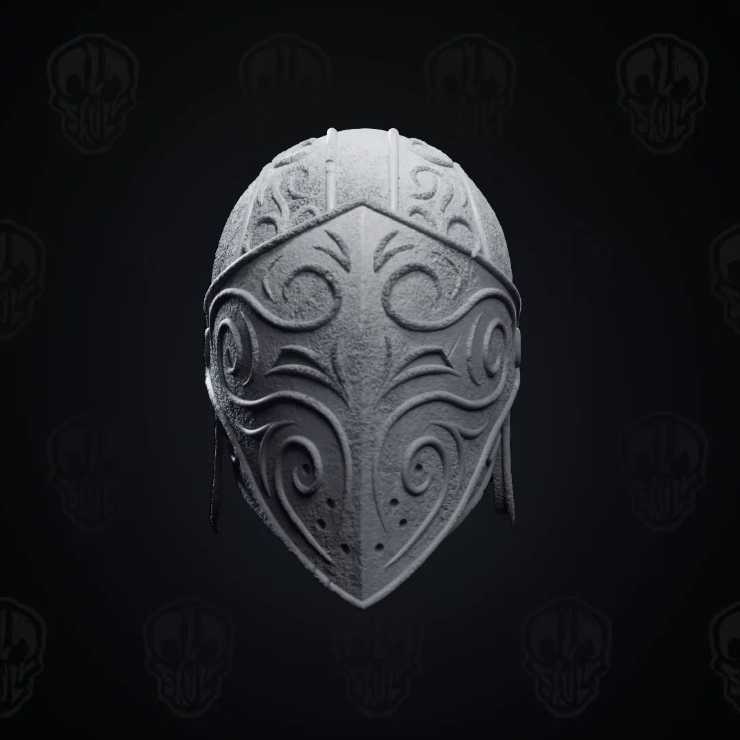 The Dark Fantasy Helmet Head (unpainted)