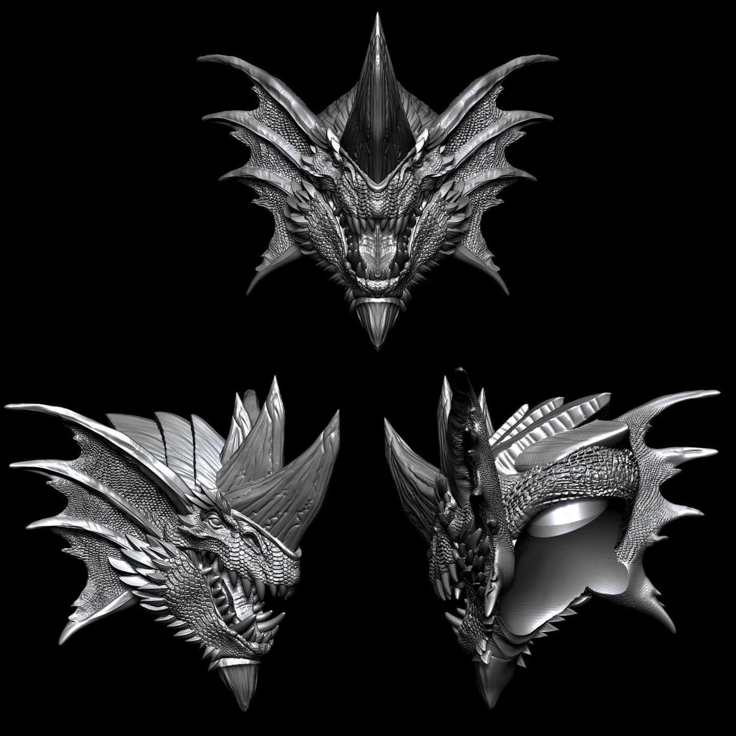 Hissing Draco Head - Mythic Legions 1.0