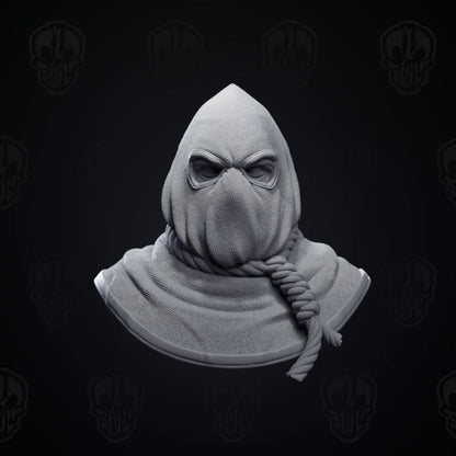 The Silent Guillotine, the executioner head with collar (unpainted)