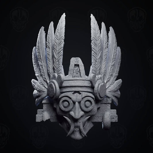 Feathered Tlaloc head Aztec Mythology - Mythic legions 1.0
