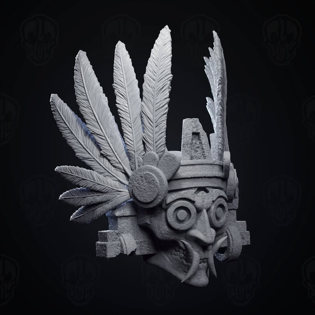 Feathered Tlaloc head Aztec Mythology - Mythic legions 1.0
