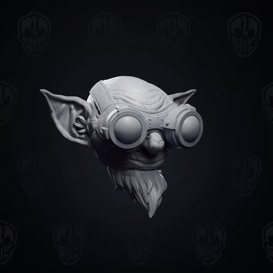 "Yah baby!", the goblin bomber head (unpainted)