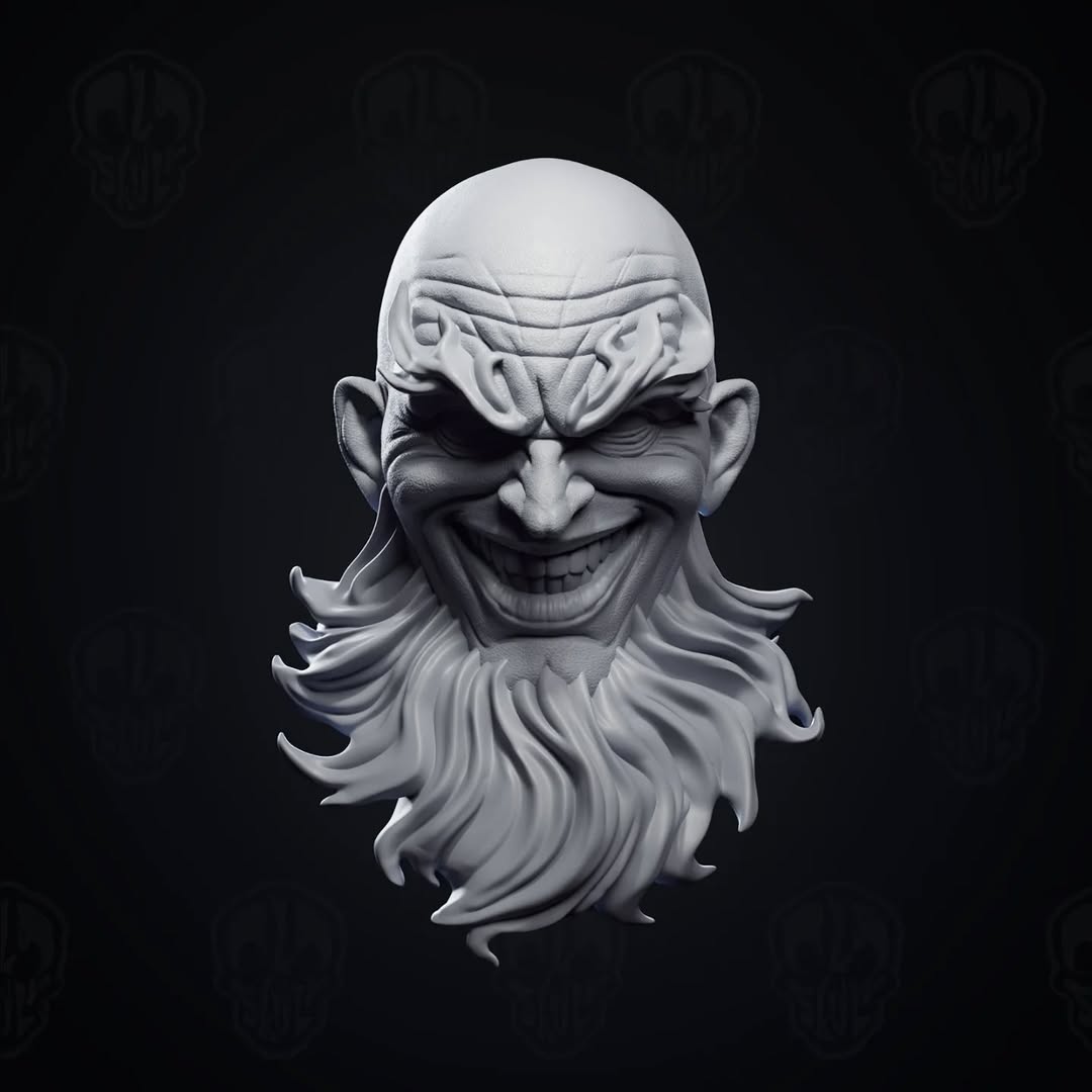 Hades, ancient greek diety head (unpainted)