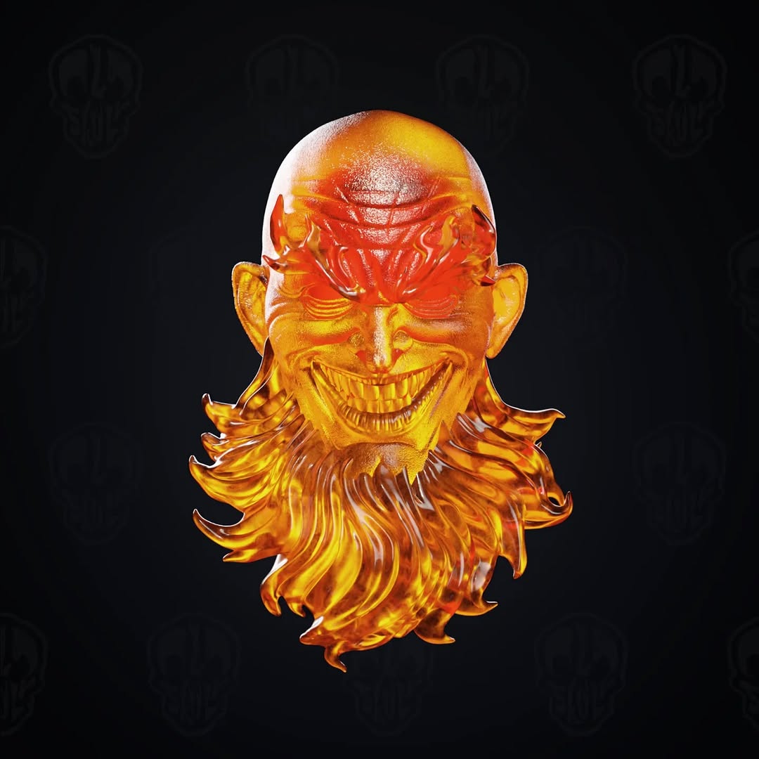 Hades, ancient greek diety head (unpainted)