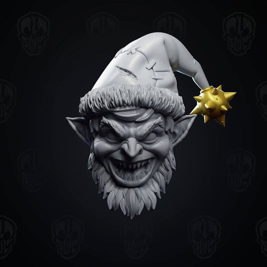 Exil, the Evil Christmas plotting Elf Monster Head (unpainted)