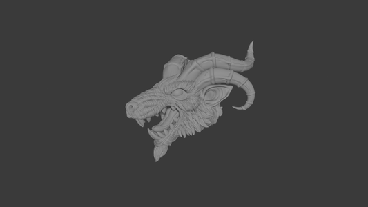 Horned Rat (rat-men) Head for Mythic Legions