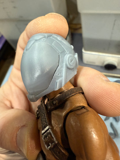 Skull Trooper Head with Green Visor LIMITED (unpainted)