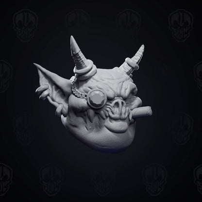 Luxe Infernik, filthy rich imp head (unpainted)