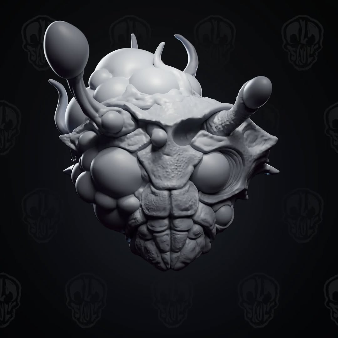 Infected Kribax, infected insect monster head (unpainted)