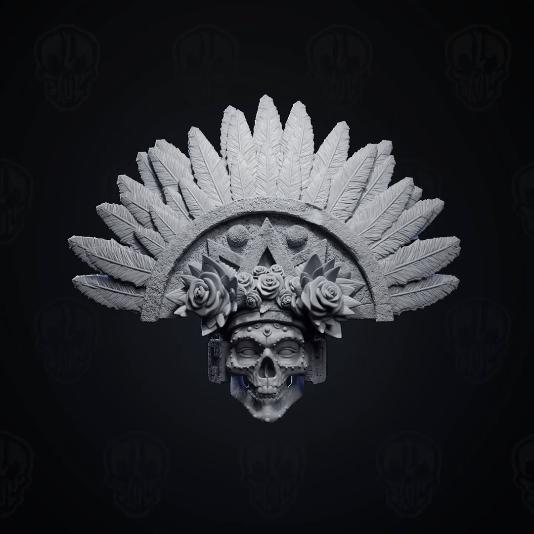 Mictecacihuatl, "Lady of the Dead" of Aztec Mythology head - Mythic legions 1.0