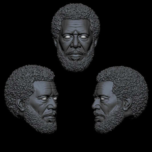 Morgan the Freeman Male Head - Mythic Legions 1.0 (unpainted)