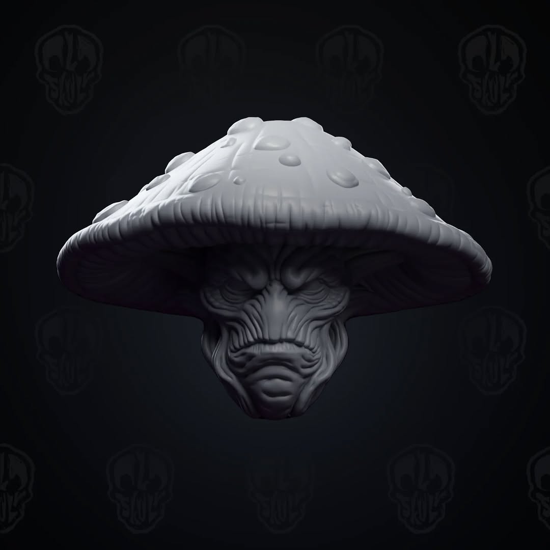 The Fun Guy Mushroom Head (unpainted)
